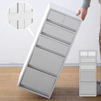White Rolling Filing Cabinet with Caster Wheels 4 Drawer Vertical Storagefor Home Office & Bedroom Mobile Storage Solution for Documents & Supplies,/White-4 Drawers