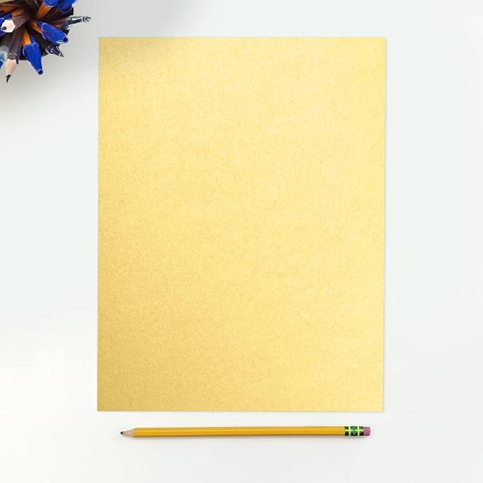 LUXPaper 8.5" x 11" Cardstock | Letter Size | Gold Metallic | 105lb. Cover | 50 - Image 3