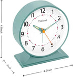 Tinload 4.5" Antique Retro Analog Alarm Clock, Small Silent Bedside Desk Clock - Image 7