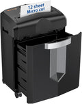 Bonsaii 12 Sheet Micro Cut Paper Shredder | 60-Minute Continuous Run Time | by bonsaii