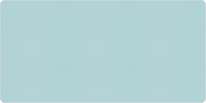 Bloss Light Blue Desk Mat, Large Mouse Pad, Leather Desk Blotter, Waterproof by Bloss