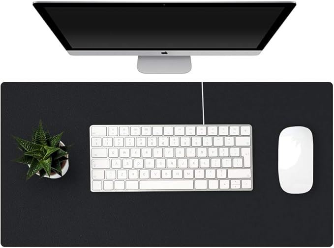 KINGFOM Desk Pad Office Desktop Protecter, PU Leather Desk Mat Blotters by KingfomLeatherHomeOfficeDecor