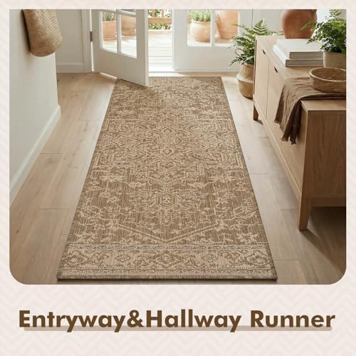 montvoo-2x6 ft indoor outdoor runner rugs for entryway showing dimensions