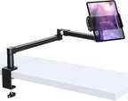 elitehood 28in Long Arm iPad Desk Mount, Heavy Duty Aluminum Tablet Arm Mount by Builtyourelitelive