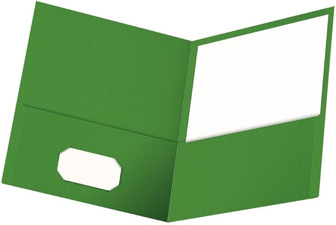 Oxford Twin-Pocket Folders, Textured Paper, Letter Size, Holds 100 Sheets by Oxford