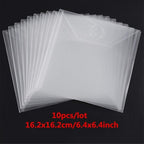 10PCS Large Stamp & Dies Storage Pockets Transparent Plastic Seal Bags Storage - Image 3