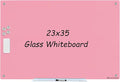 Magnetic Whiteboard, Tempered Glass White Board Frameless, Home School Supplies by JJworldwide