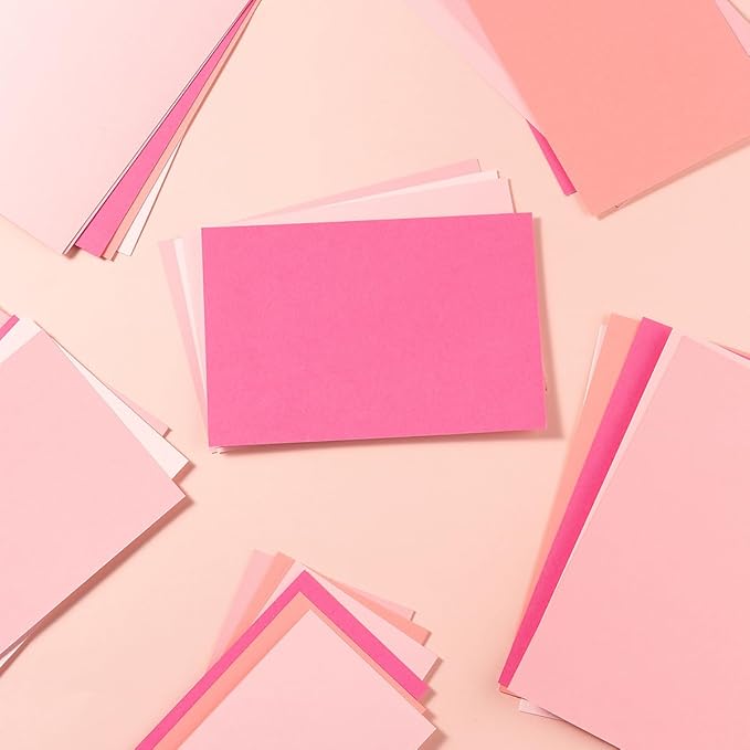 50 Sheets 4x6 Colored Cardstock Paper 5 Colors Blank Flash Cards, 250 GSM Heavy - Image 8