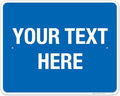 Personalized Custom Blue Background Customize by SigoSigns