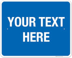 Personalized Custom Blue Background Customize by SigoSigns