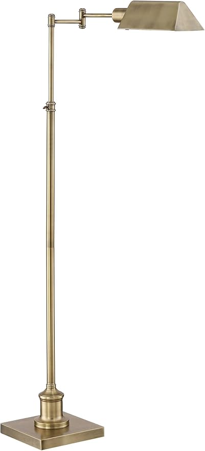 Regency Hill Jenson Traditional Farmhouse Metal Adjustable Pharmacy Floor Lamp - Image 7