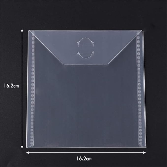 10PCS Large Stamp & Dies Storage Pockets Transparent Plastic Seal Bags Storage - Image 8