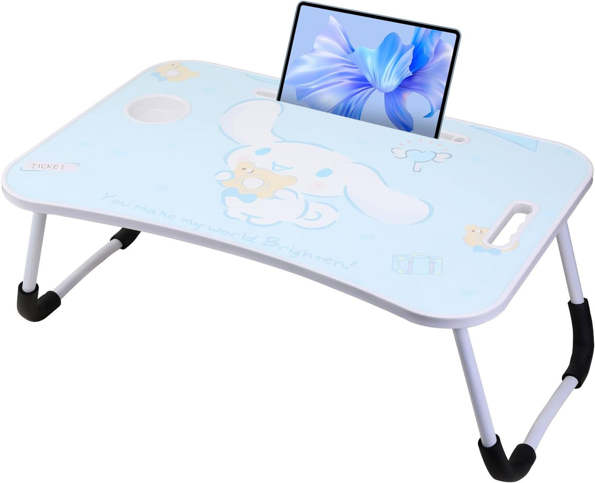 Laptop Desk Foldable Kawaii Bed Desk Table Cute Folding Breakfast Tray Portab...