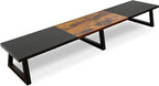 TEAMIX 42 inch Large Dual Monitor Riser, Extra Long Monitor Stand Riser by TEAMIX