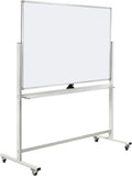 Double-Sided Mobile Whiteboard Magnet Dry Erase Board on Wheels
