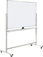 Double-Sided Mobile Whiteboard Magnet Dry Erase Board on Wheels