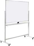 Double-Sided Mobile Whiteboard Magnet Dry Erase Board on Wheels by Unknown