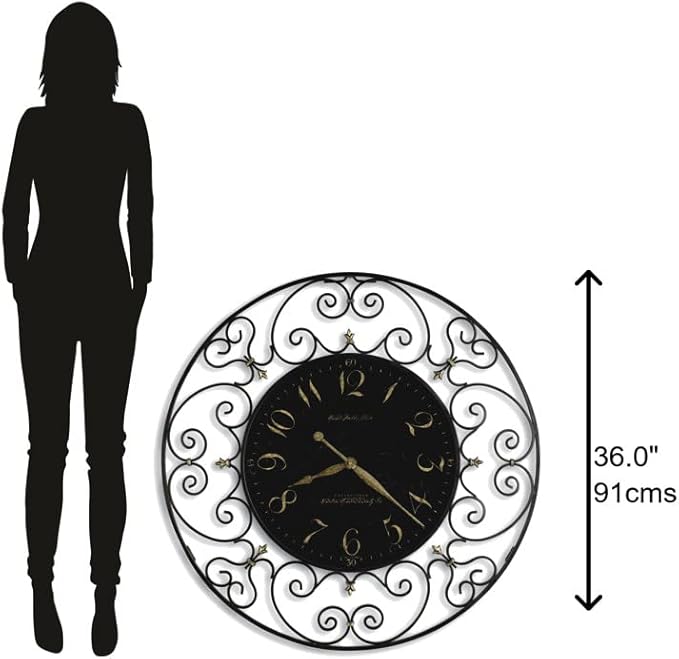 Hekman Furniture Joline Wall Clock – Elegant Oversized Decorative Analog Clock - Image 4