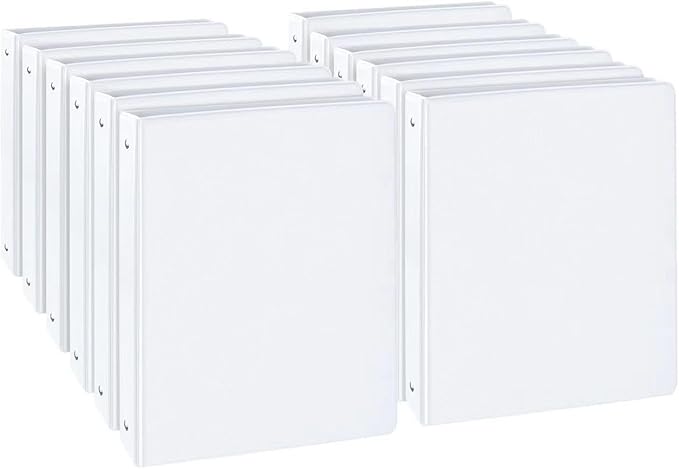 CIXILDTS 1-inch Round Ring Binder, Standard 3 Ring Binder Fit Letter Size Paper by CIXILDTSOffice