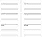 AT-A-GLANCE 2025 Desk Calendar Refill, Daily, 4-1/2" x 8", Large, Loose-Leaf (E2105025)