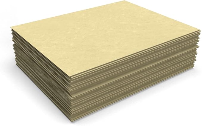 LUXPaper 8.5" x 11" Paper | Letter Size | Gold Parchment | 60lb. Text | 250 Qty - Image 4