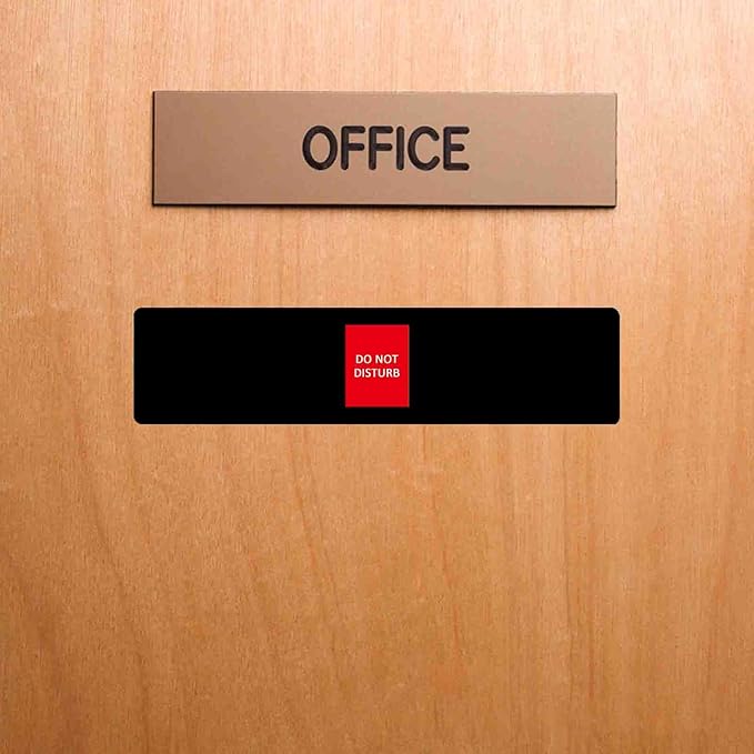 Office Door Sign, Do Not Disturb/Please Knock/Out of Office/in a - Image 7