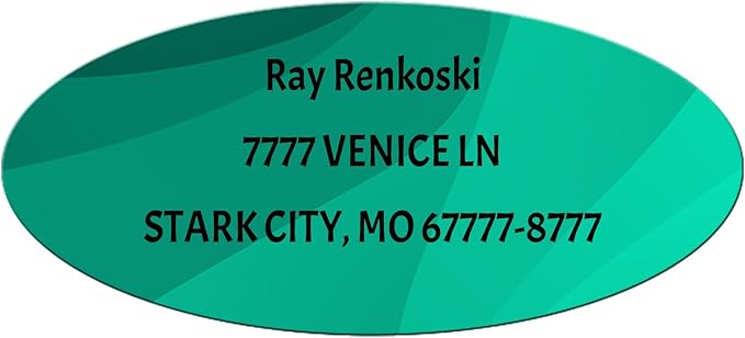 Made in USA Custom Return Address Stickers Labels Customized Mailing Label by HOOKAH+SUN