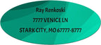 Made in USA Custom Return Address Stickers Labels Customized Mailing Label by HOOKAH+SUN