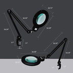 Neatfi XL Bifocal LED Magnifying Lamp, 7-Inch Acrylic Lens, 5D/20D Magnification - Image 8