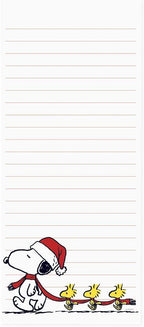 Graphique Snoopy Scarf Train Magnetic Notepad | 100 Tear-Away Sheets | Grocery by GraphiquedeFrance