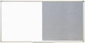 DEVELOP Large Grey Felt Bulletin & Magnetic Dry Erase Combo Board, 72 x 36 Inch by DEVELOP