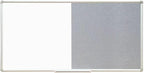 DEVELOP Large Grey Felt Bulletin & Magnetic Dry Erase Combo Board, 72 x 36 Inch by DEVELOP