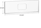 NIUBEE 12 Pack Acrylic Wall Name Plate Holder 2x8 Inch, Door Name Plates Set - Image 2