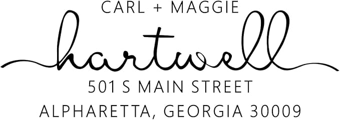 PrettySweetParty Self Inking Return Address Stamp - Image 2