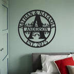 Custom Metal Signs | Personalized Monogram Name Sign | Outdoor Wall Art - Image 4