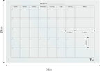 TOWON 36 x 24 Inches Tempered Glass Calendar Dry Erase Board - Image 7