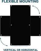 J&J worldwide Glass Whiteboard 6' x 4', Magnetic Black Glass Dry Erase Board - Image 5