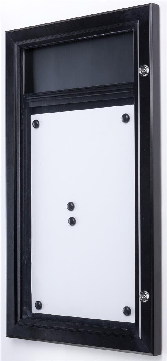 Displays2go Bulletin Board, Magnetic Surface, Wall Mounted