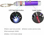 6 PCS Cat Toys Laser Pointer Mini Keychain Laser Pointer LED Flashlight Dog - Image 3