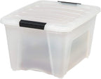 IRIS USA 32 Qt Stackable Plastic Storage Bins - Image 4