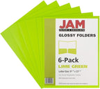 JAM PAPER Laminated Two Pocket Glossy School Folders - Image 6