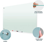 J&J worldwide Glass Whiteboard 47 x 35, Frosted Glass Dry Erase Board - Image 2