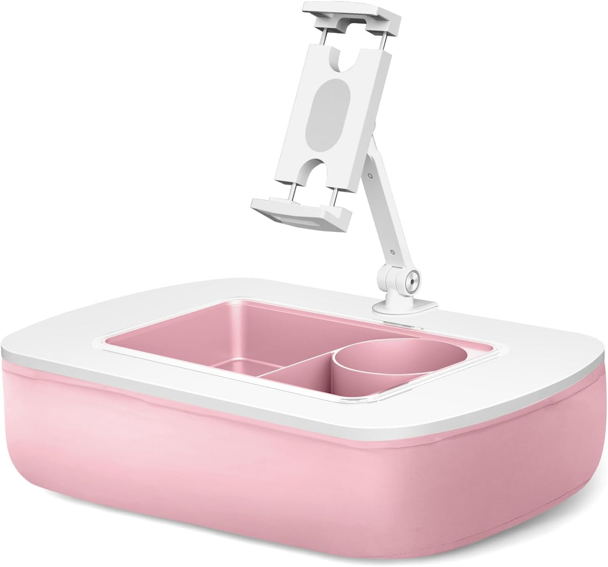 ERGONOV Tablet Pillow Stand for Lap with Snack Bowl and 360° Rotating Arm