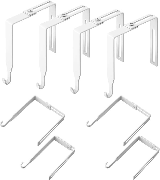 Amylove 4 Pcs Adjustable Cubicle Hanger Universal Partition Metal Cubicle Hooks by Amylove