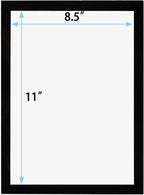 JIUYE 8.5x11 Magnetic Sign Holder Wall Mount, Self-Adhesive Plastic Display - Image 2