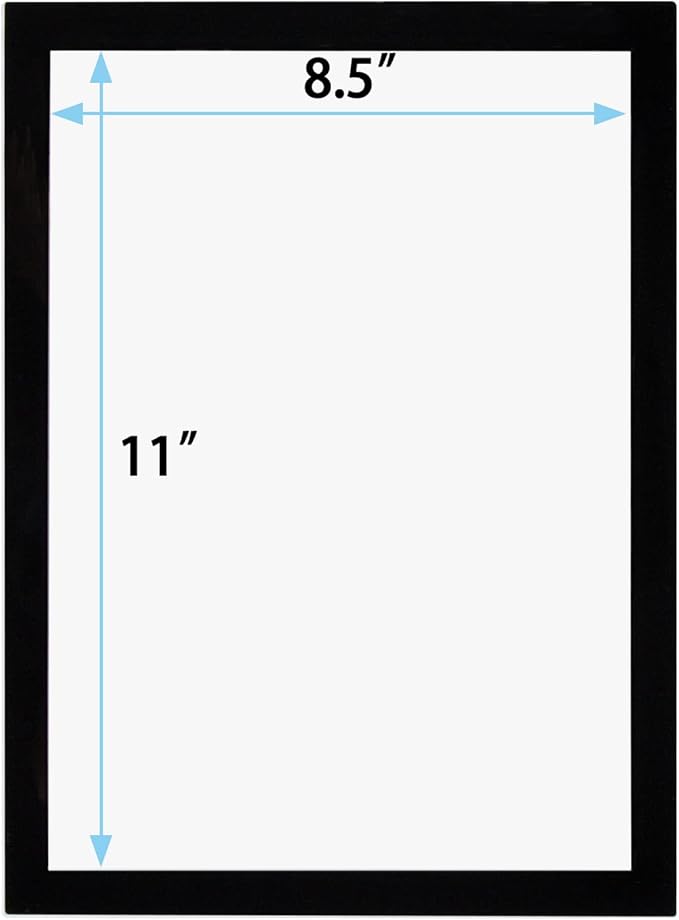 JIUYE Magnetic Sign Holder 8.5 x 11 Wall Mount, Self Adhesive Picture Display - Image 2