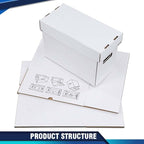 PIT66 3 Pack Comic Book Storage Comic Book Box Holds 150-175 Comics Collapsible - Image 7