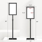 Relx Standing Sign Holder 11 x 17, Adjustable Pedestal Sign Stand, Double-sided - Image 3