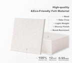 G Gamit Large Felt Wall Tiles Bulletin Board 59”x36”, Large Cork Board - Image 3