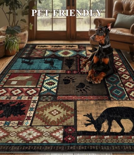 yihouse washable rustic cabin runner rug 2x6 hallway, package contents
